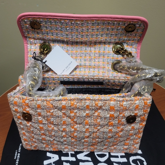 Kensington Tweed Convertible Shoulder Bag Kurt Geiger London - Picture 7 of 12